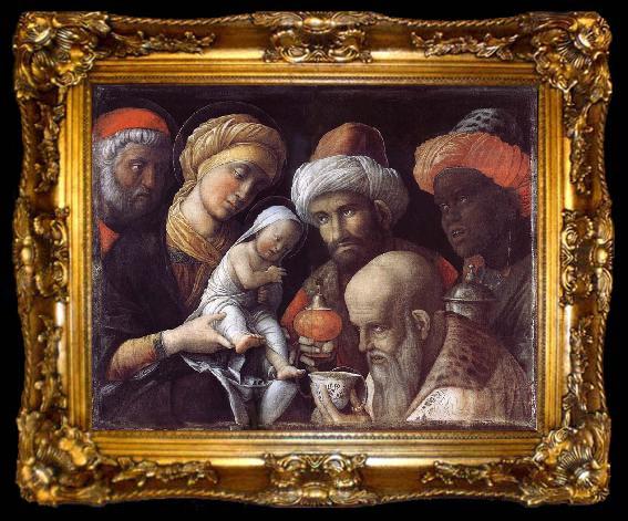 framed  Andrea Mantegna The adoration of the Konige, ta009-2